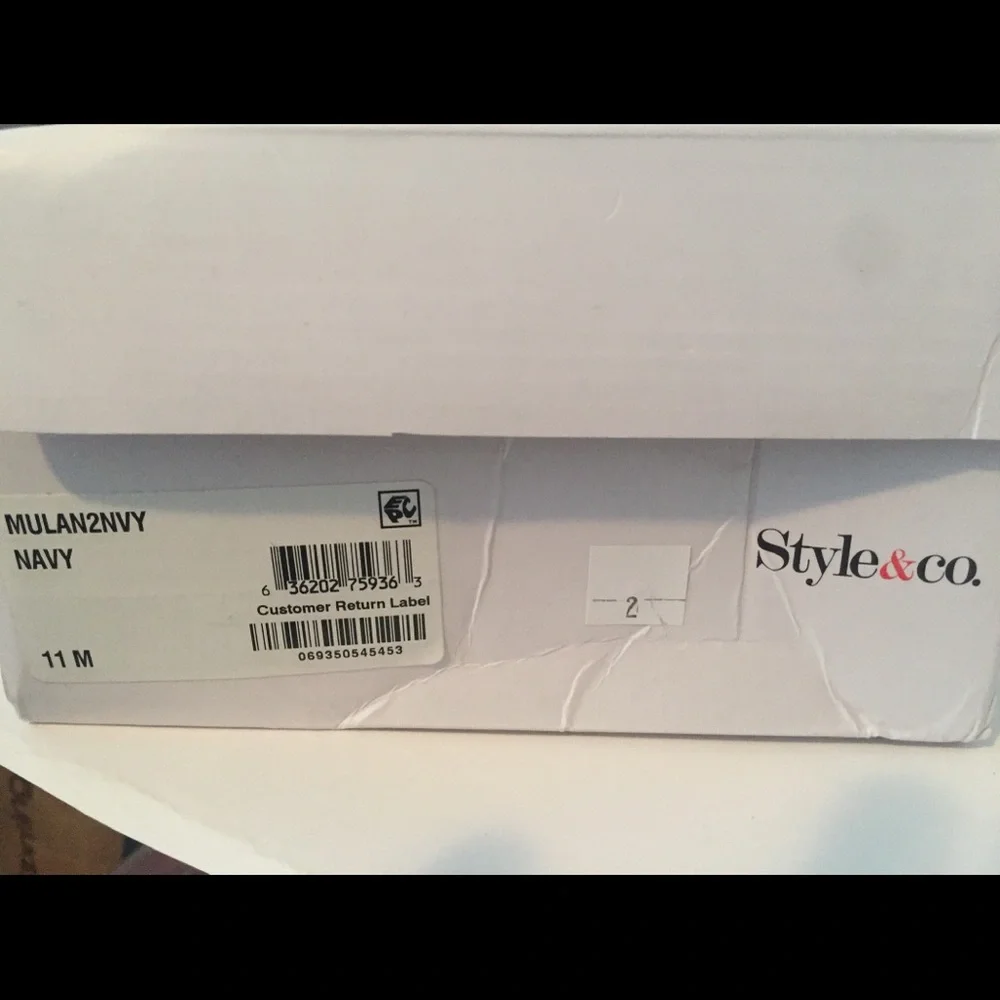 NWT Navy Style & Co Sandal 11 - Picture 3 of 9